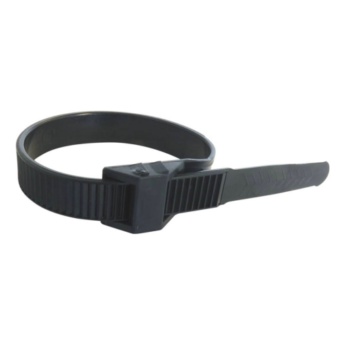 Collier de serrage nylon noir 9 × 180 mm